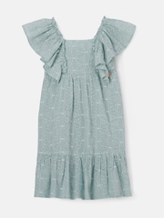 Angel & Rocket Green 100% Cotton Sara Broderie Dress - Image 4 of 6