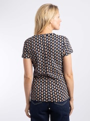 Weird Fish Yellow Merica Cotton Printed Jersey T-Shirt - Image 3 of 7