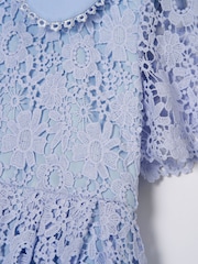 Angel & Rocket Cornflower Blue Mavea Lace Dress - Image 6 of 6
