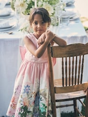 فستان بفيونكة خلفية من القطن 100% تشكيلة Elisa من Angel & Rocket - Image 2 of 9