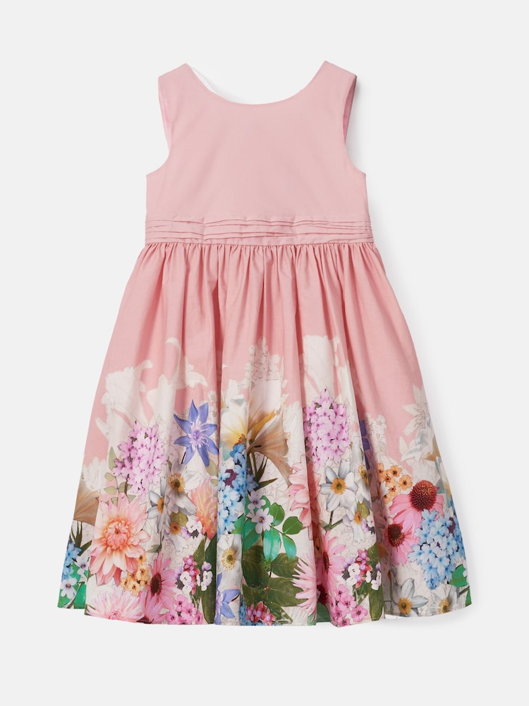Angel & Rocket Pink 100% Cotton Elisa Bow Back Dress - Image 7 of 9