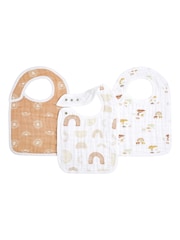 aden + anais 100% Cotton Muslin Keep Rising Snap Bibs 3 Pack - Slika 1 iz 2
