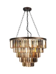 Visconte by BHS Bronze Ingot Crystal Pendant Pendant Ceiling Light - Image 4 of 4