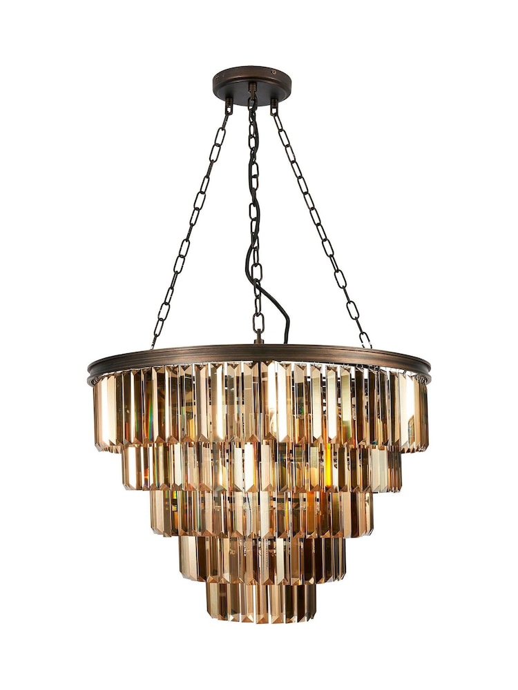 Visconte by BHS Bronze Ingot Crystal Pendant Pendant Ceiling Light - Image 4 of 4 Visconte by BHS Bronze Ingot Crystal Pendant Pendant Ceiling Light - Image 4 of 4