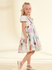 Angel & Rocket Multi 100% Cotton Lucia Collar Print Dress - Image 3 of 7
