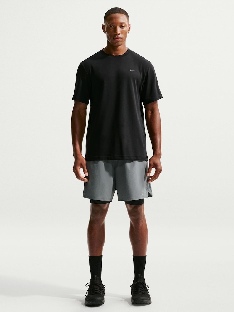 Nike Black Dri-FIT Primary Statement Short-Sleeve Top - Image 1 of 8 Nike Black Dri-FIT Primary Statement Short-Sleeve Top - Image 1 of 8