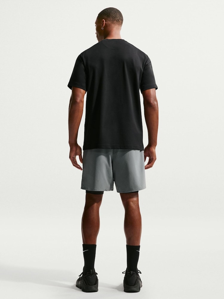 Nike Black Dri-FIT Primary Statement Short-Sleeve Top - Image 2 of 8 Nike Black Dri-FIT Primary Statement Short-Sleeve Top - Image 2 of 8
