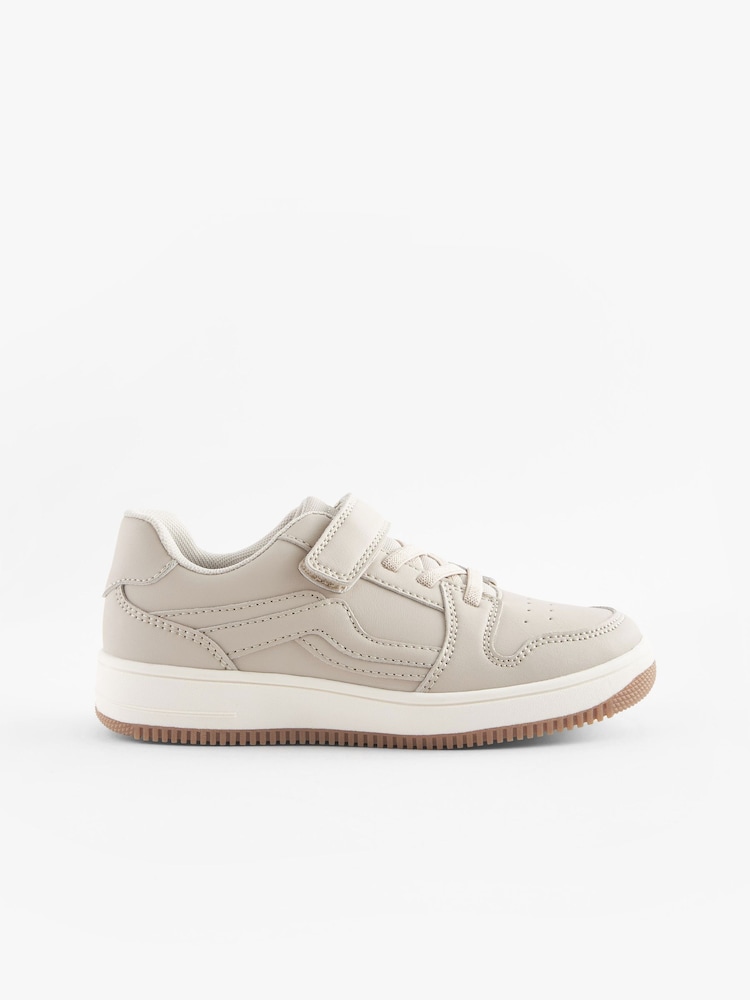 Neutral Elastic Lace Trainers - Image 2 of 5