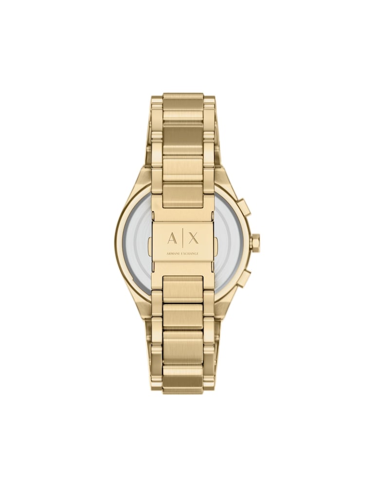 Armani Exchange Gold Tone Sync Chronograph Stainless Steel Watch - Image 2 of 8 Armani Exchange Gold Tone Sync Chronograph Stainless Steel Watch - Image 2 of 8