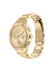 Armani Exchange Gold Tone Sync Chronograph Stainless Steel Watch - Image 4 of 8