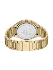 Armani Exchange Gold Tone Sync Chronograph Stainless Steel Watch - Image 5 of 8