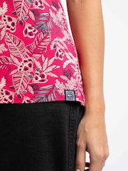 Weird Fish Pink Merica Cotton Printed Jersey T-Shirt - Image 5 of 7