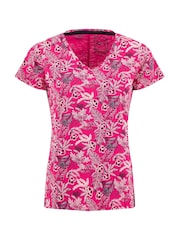 Weird Fish Pink Merica Cotton Printed Jersey T-Shirt - Image 6 of 7