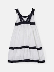 Angel & Rocket White 100% Cotton Border Broderie Avery Dress - Image 6 of 7