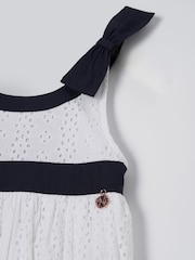 Angel & Rocket White 100% Cotton Border Broderie Avery Dress - Image 7 of 7