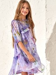 Angel & Rocket Beatrice Imprimeu Mesh Rochie - Image 1 of 6