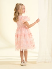 Angel & Rocket Pink Noemie Embroidered Dress - Image 2 of 7
