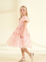 Angel & Rocket Pink Noemie Embroidered Dress - Image 3 of 7