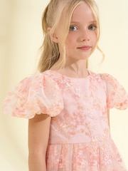 Angel & Rocket Pink Noemie Embroidered Dress - Image 4 of 7