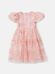 Angel & Rocket Pink Noemie Embroidered Dress - Image 5 of 7