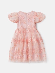 Angel & Rocket Pink Noemie Embroidered Dress - Image 6 of 7