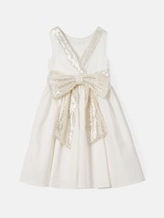 Angel & Rocket White Sequin Bow Claudia Dress - Image 10 of 11