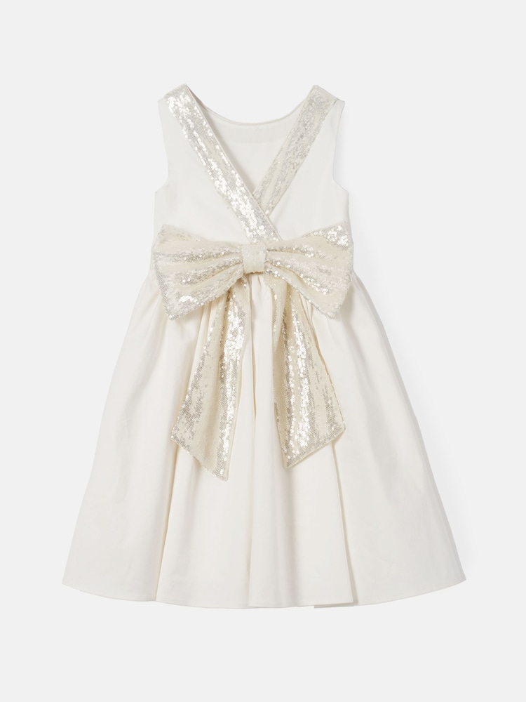 Angel & Rocket White Sequin Bow Claudia Dress - Image 10 of 11