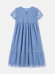 Angel & Rocket Blue Luisa Embroidered Yoke Mesh Dress - Image 5 of 6