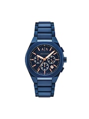 Armani Exchange Blue Sync Chronograph Stainless Steel Watch - Image 1 of 6