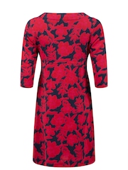 Weird Fish Red Starshine Cotton Printed Jersey Dress - Image 7 of 7
