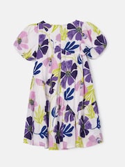 Angel & Rocket Purple Jodie Asymmetric Print Dress - Image 6 of 7