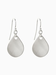 Silver Tone Petal Drop Earrings - Image 1 of 1