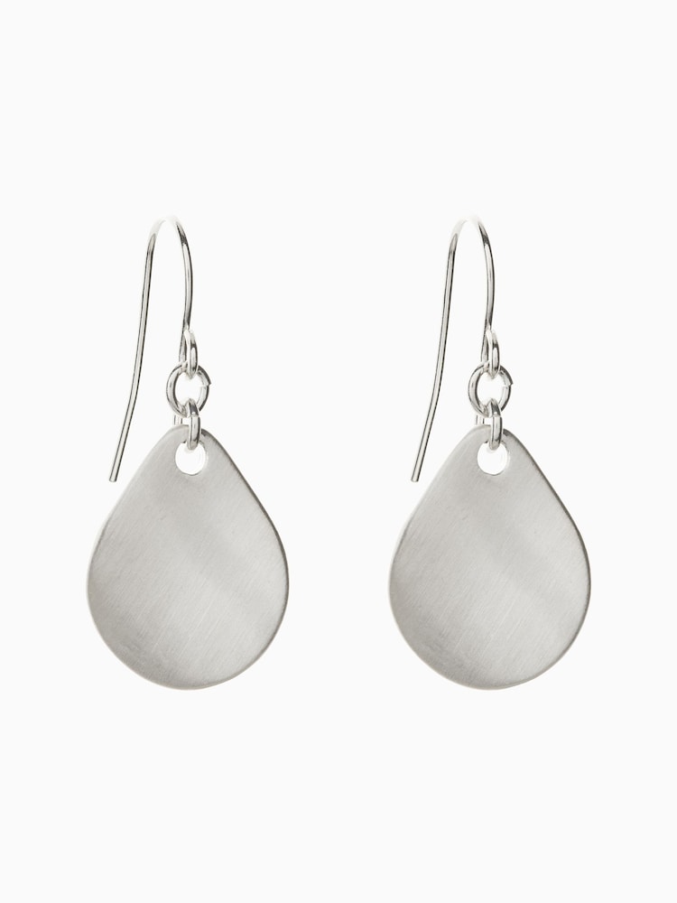 Silver Tone Petal Drop Earrings - Image 1 of 1