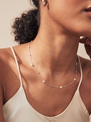 Sterling Silver Delicate Pearl Necklace - Image 2 of 4