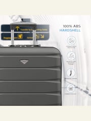 Flight Knight 56x45x25cm EasyJet Overhead 4 Wheel ABS Hard Case Cabin Carry On Hand Luggage - Image 2 of 5