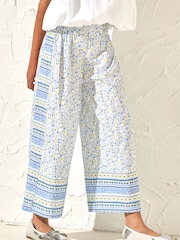 Angel & Rocket Blue Serena Printed Wide Leg Trousers - Image 2 of 3