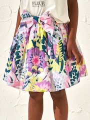 Angel & Rocket Purple 100% Cotton Darcy Printed Layered Skirt - Image 1 of 6