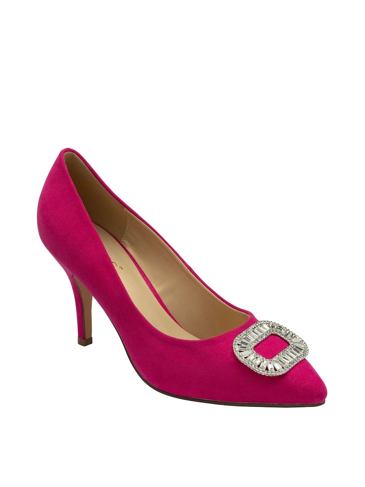 Lotus Pink Stiletto Heel Court Shoes - Image 1 of 4