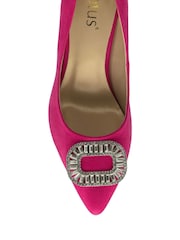 Lotus Pink Stiletto Heel Court Shoes - Image 4 of 4