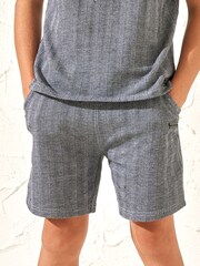 Angel & Rocket Grey Justin Herringbone Smart Shorts - Image 1 of 4