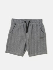 Angel & Rocket Grey Justin Herringbone Smart Shorts - Image 2 of 4