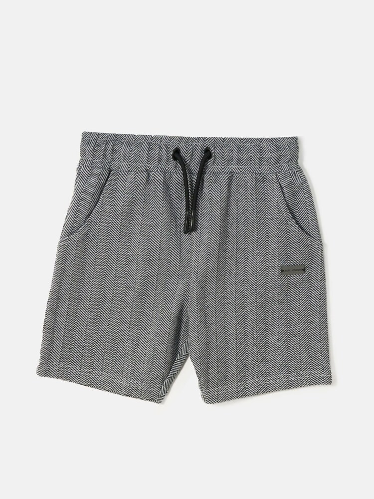 Angel & Rocket Grey Justin Herringbone Smart Shorts - Image 2 of 4