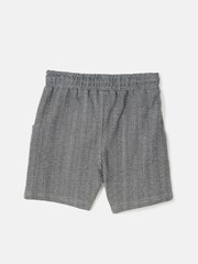 Angel & Rocket Grey Justin Herringbone Smart Shorts - Image 3 of 4
