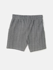 Angel & Rocket Grey Justin Herringbone Smart Shorts - Image 4 of 4