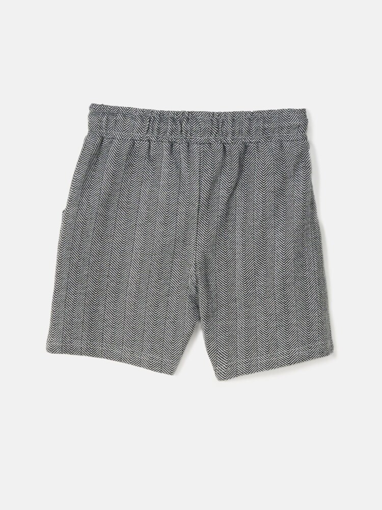 Angel & Rocket Grey Justin Herringbone Smart Shorts - Image 4 of 4