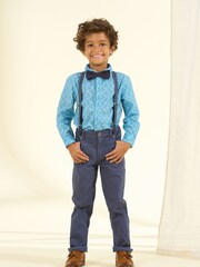 Angel & Rocket Blue Bentley Shirt & Trousers Set - Image 1 of 3