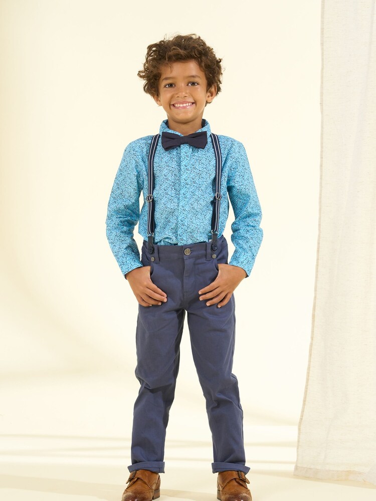 Angel & Rocket Blue Bentley Shirt & Trousers Set - Image 1 of 3