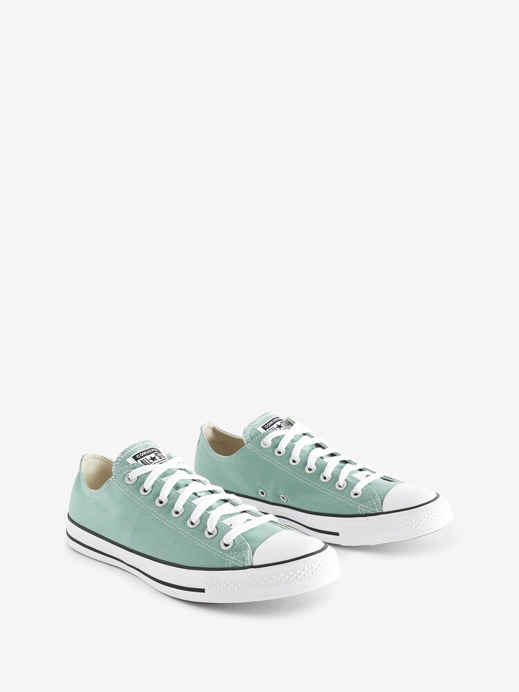 Converse Green Chuck Taylor Ox Classic Low Trainers - Image 3 of 9