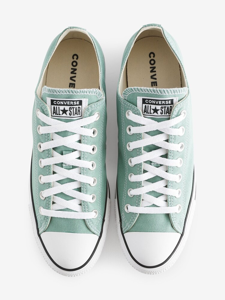 Converse Green Chuck Taylor Ox Classic Low Trainers - Image 5 of 9