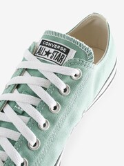 Converse Green Chuck Taylor Ox Classic Low Trainers - Image 8 of 9
